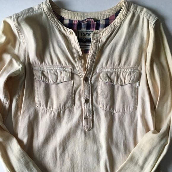 TNA Cream Flannel Shirt - Picture 5 of 6